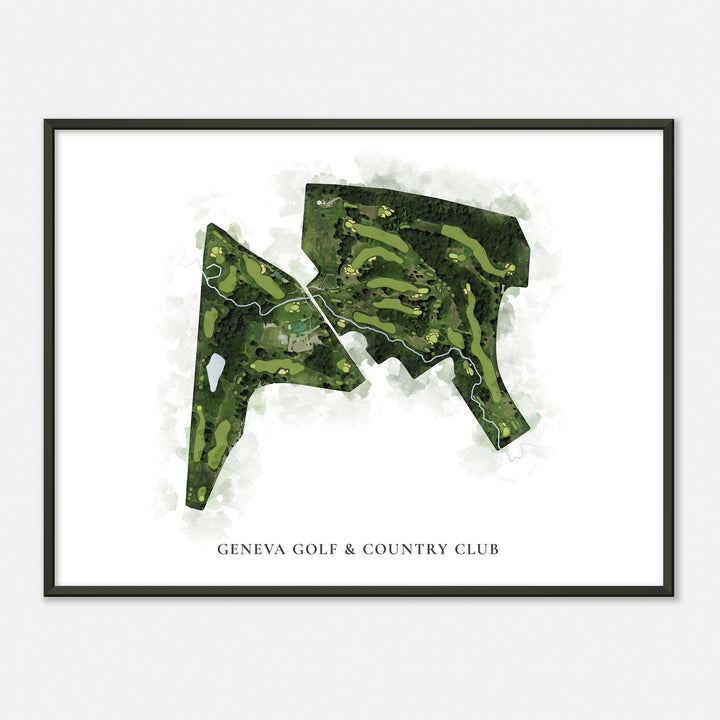 Print of Geneva Golf & Country Club Classic Map