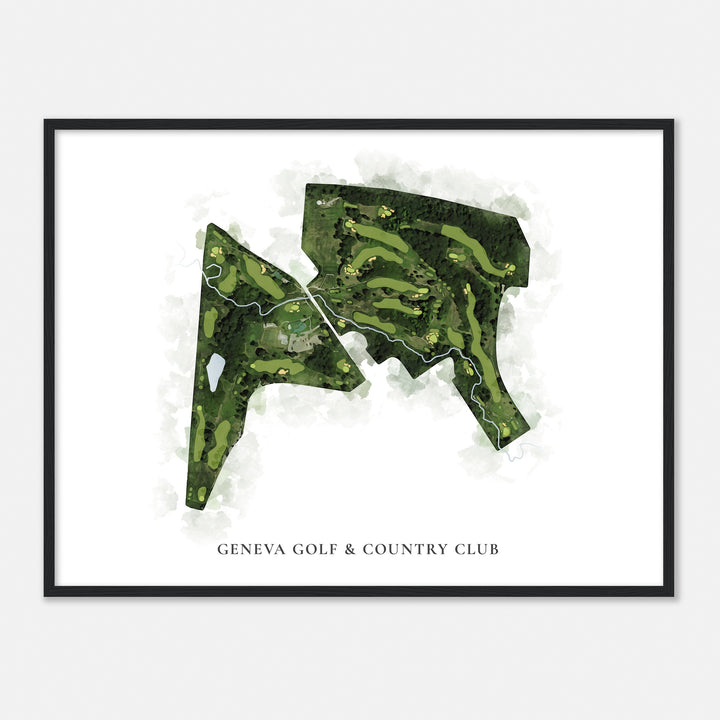 Print of Geneva Golf & Country Club Classic Map