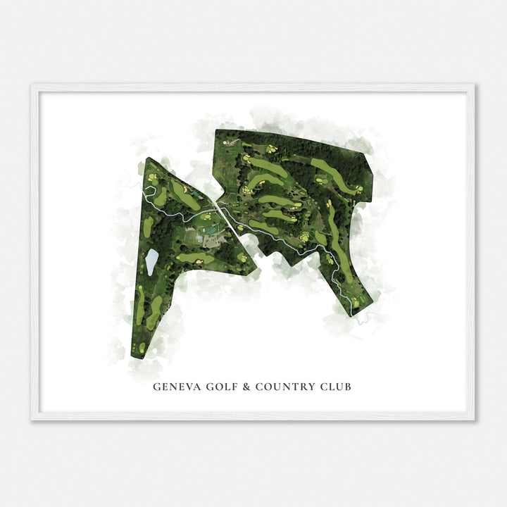 Print of Geneva Golf & Country Club Classic Map