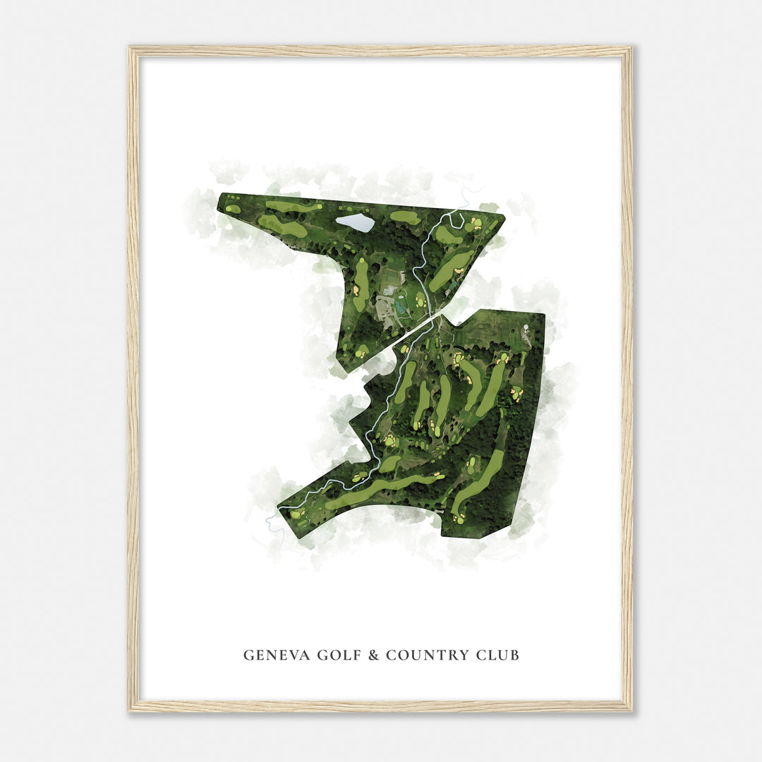 Print of Geneva Golf & Country Club Classic Map