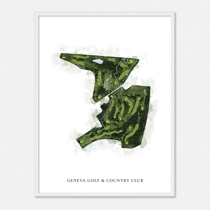 Print of Geneva Golf & Country Club Classic Map