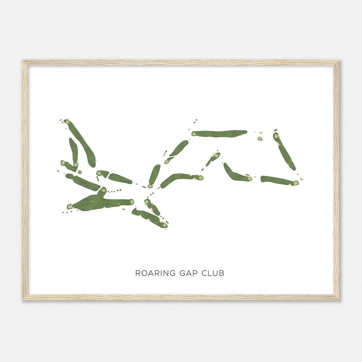 Print of Roaring Gap Club Modern Map