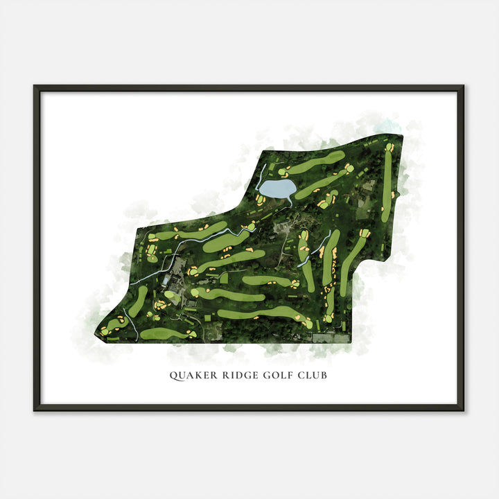 Print of Quaker Ridge Golf Club Classic Map