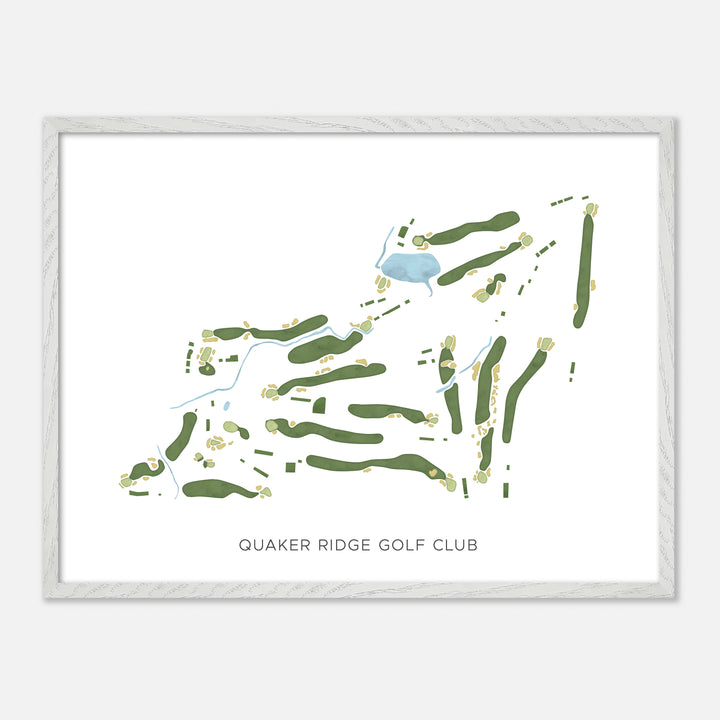 Print of Quaker Ridge Golf Club Modern Map