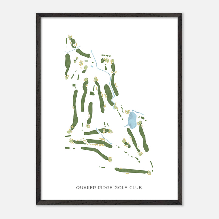 Print of Quaker Ridge Golf Club Modern Map