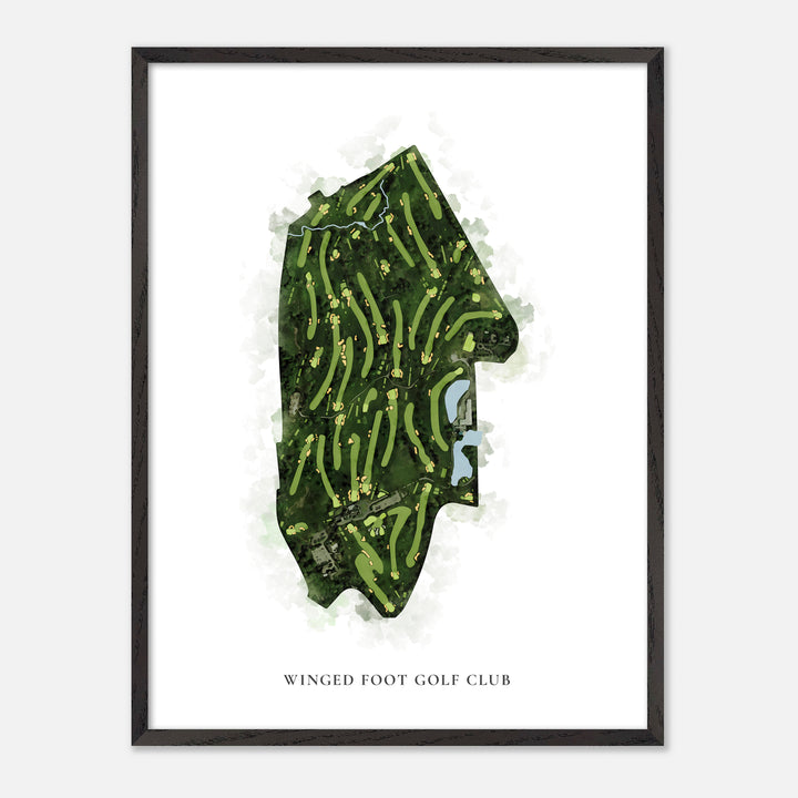 Print of Winged Foot Golf Club Classic Map