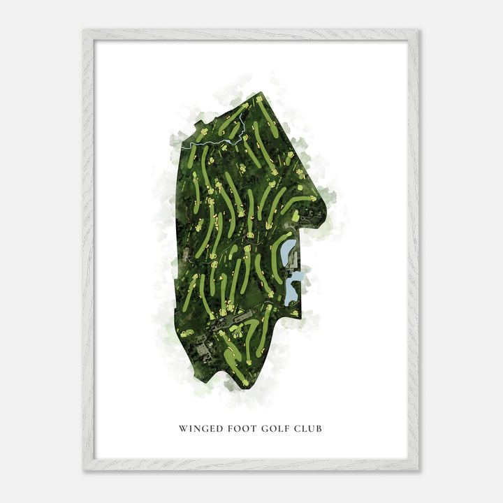 Print of Winged Foot Golf Club Classic Map