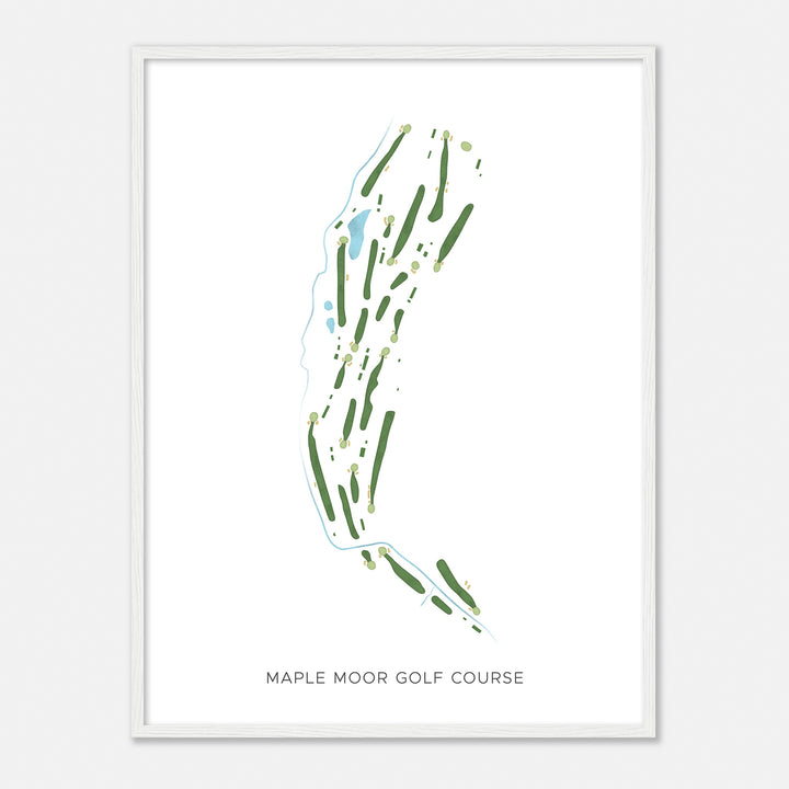Print of Maple Moor Golf Course Modern Map