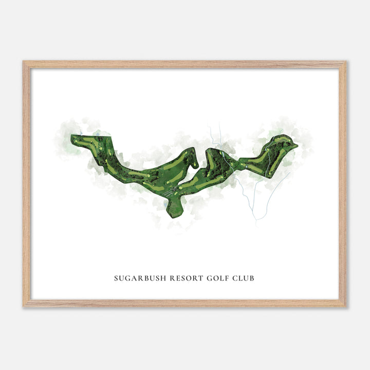 Print of Sugarbush Resort Golf Club Classic Map