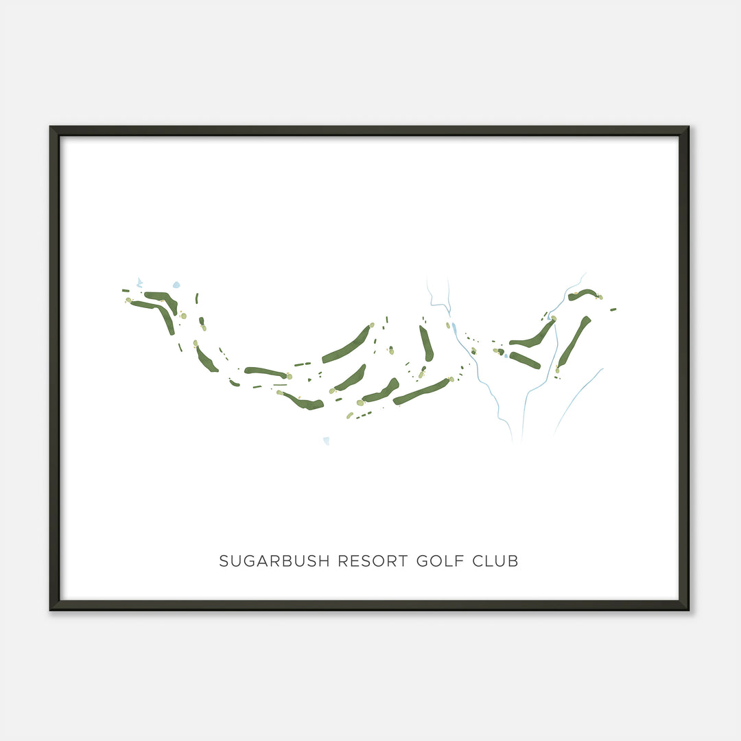 Print of Sugarbush Resort Golf Club Modern Map