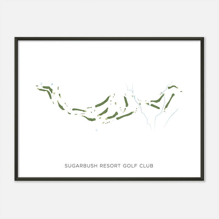 Print of Sugarbush Resort Golf Club Modern Map