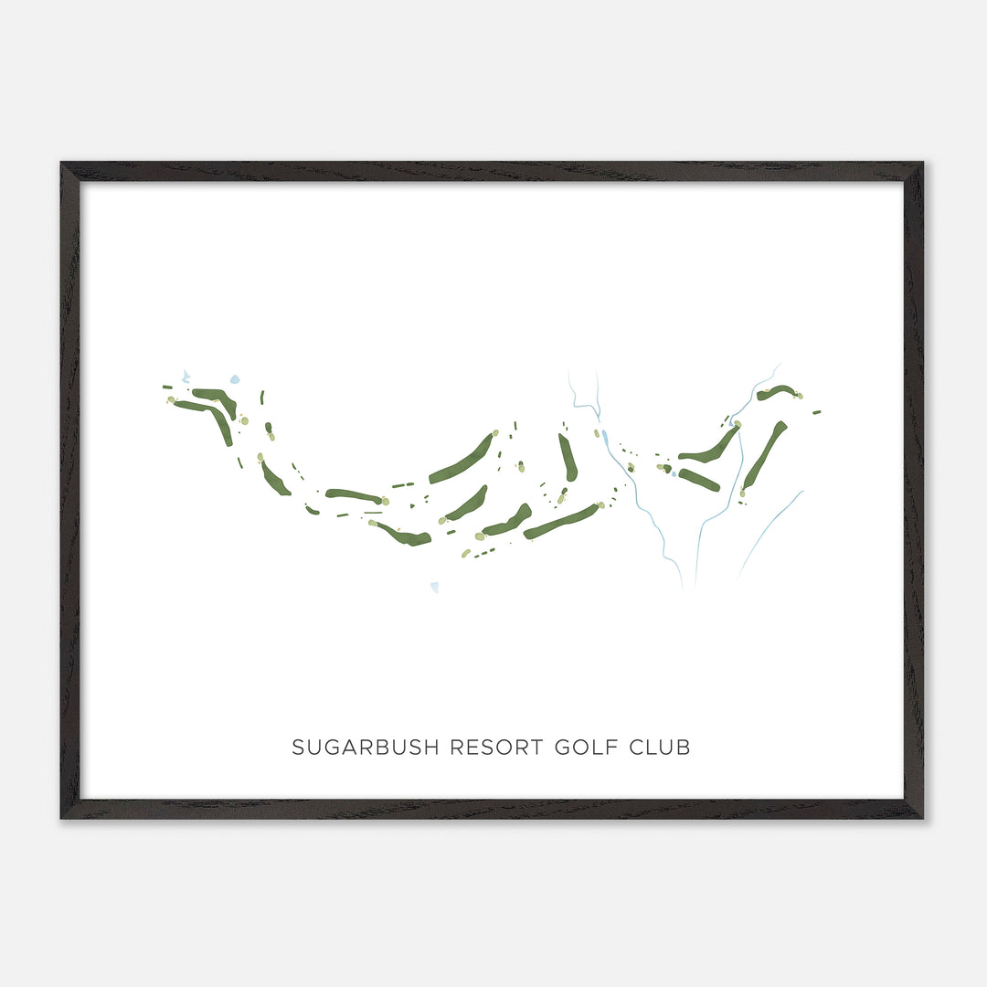Print of Sugarbush Resort Golf Club Modern Map