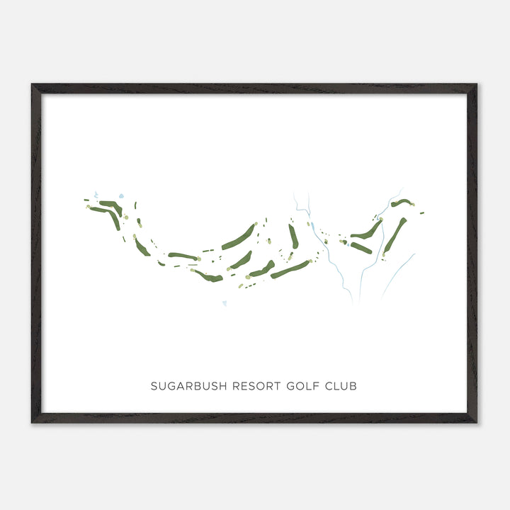 Print of Sugarbush Resort Golf Club Modern Map
