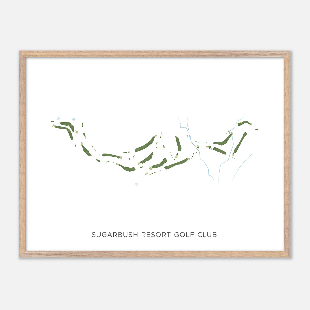 Print of Sugarbush Resort Golf Club Modern Map