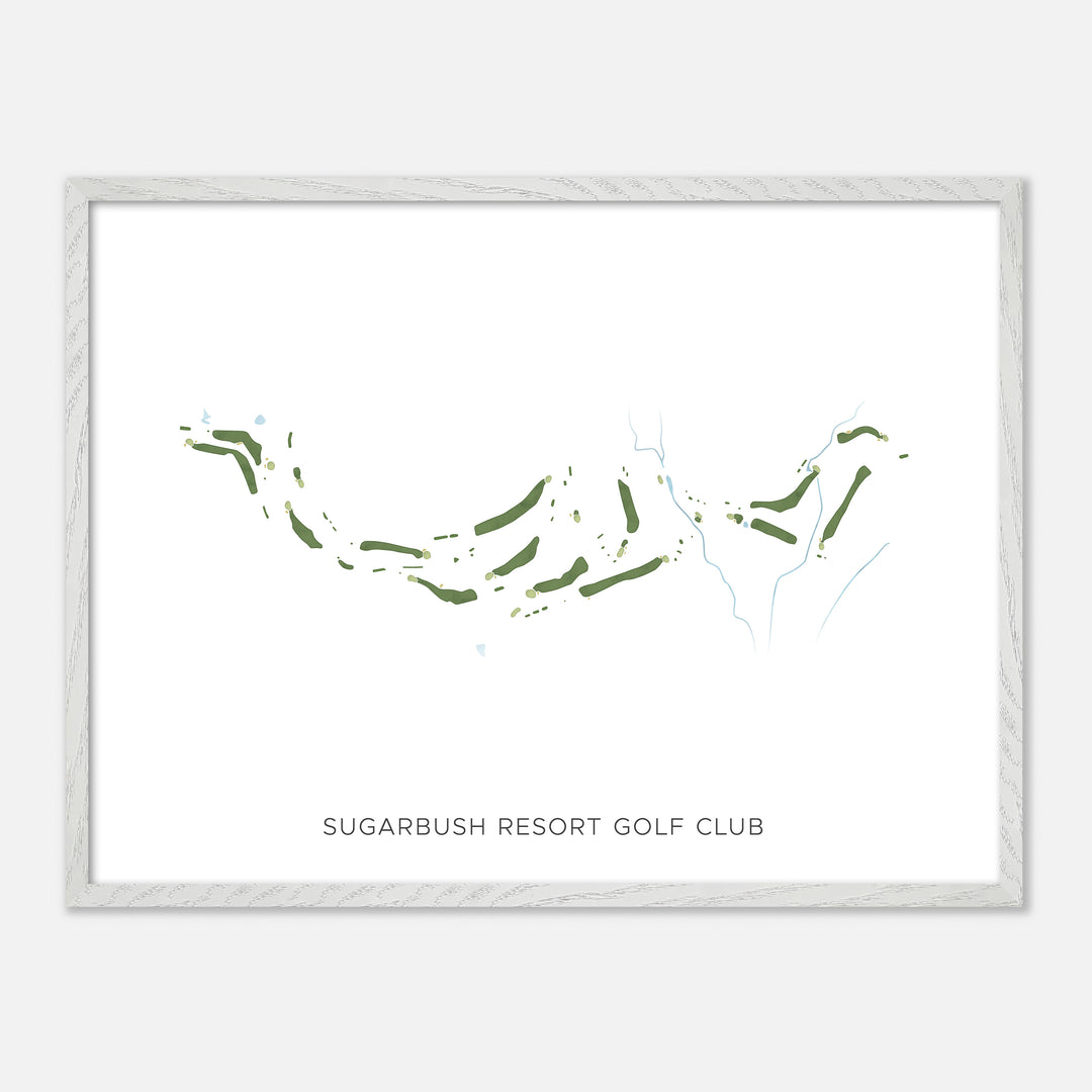 Print of Sugarbush Resort Golf Club Modern Map