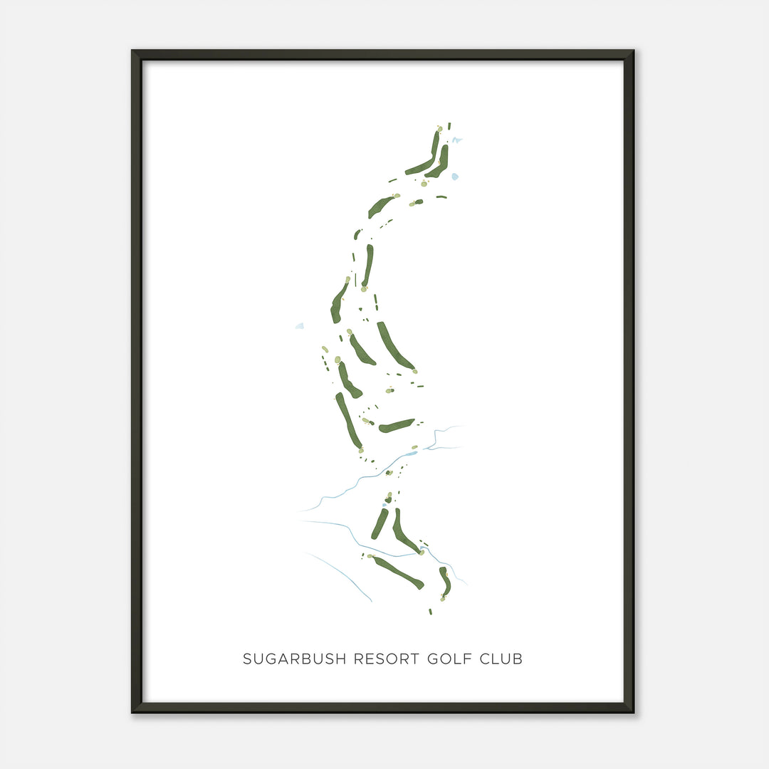 Print of Sugarbush Resort Golf Club Modern Map