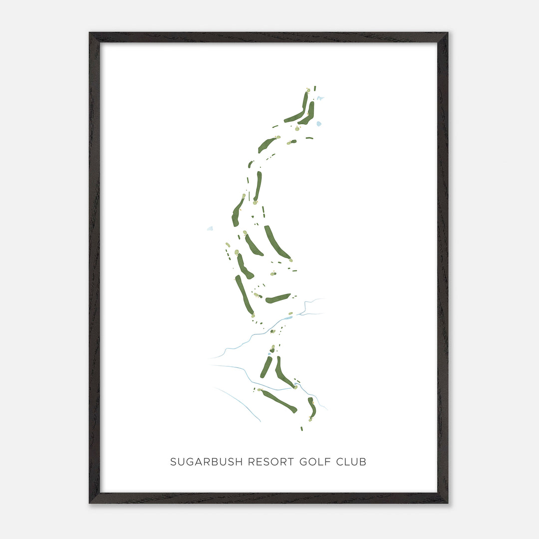 Print of Sugarbush Resort Golf Club Modern Map