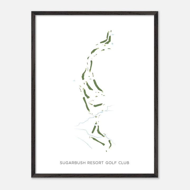 Print of Sugarbush Resort Golf Club Modern Map