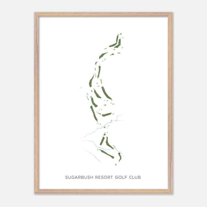 Print of Sugarbush Resort Golf Club Modern Map