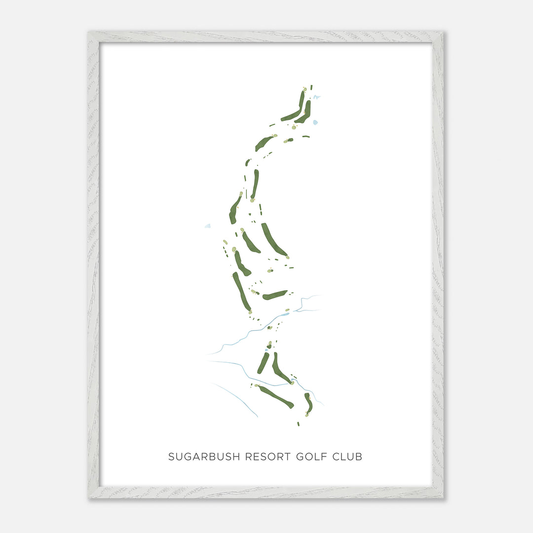 Print of Sugarbush Resort Golf Club Modern Map