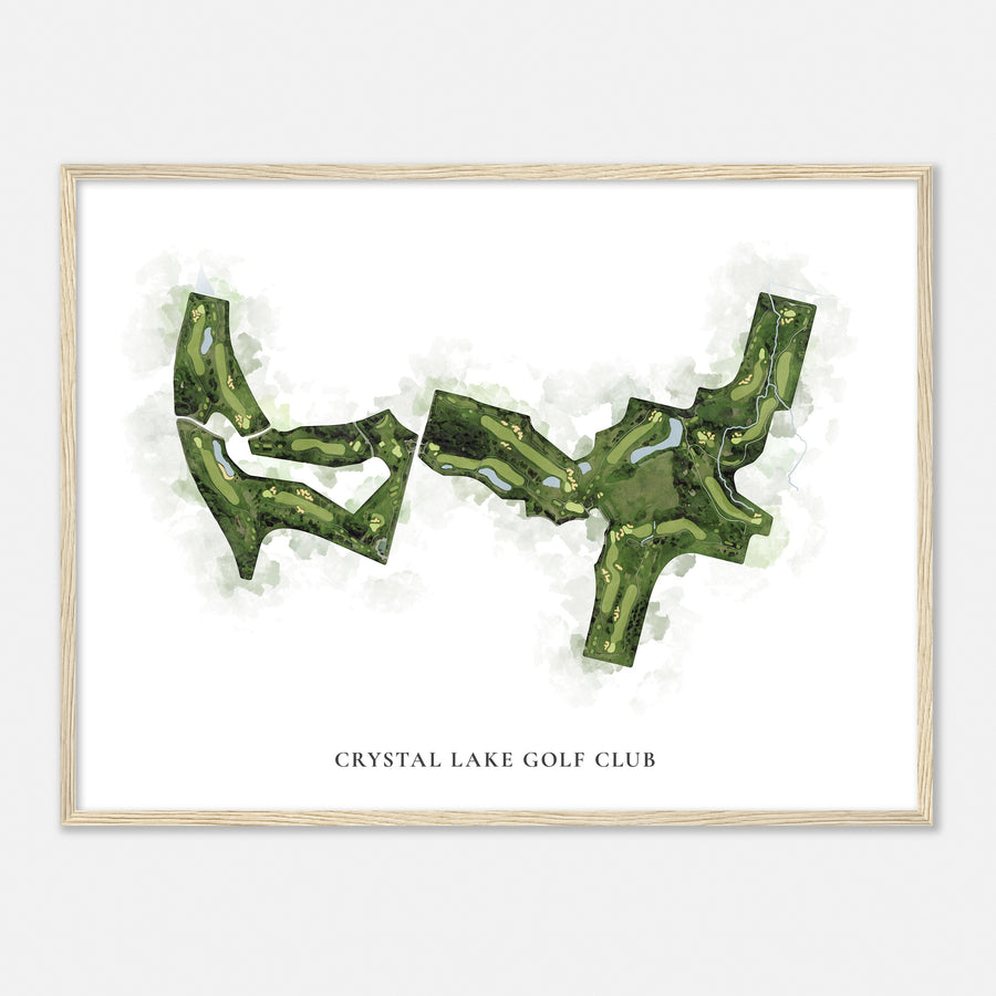 Print of Crystal Lake Golf Club Classic Map