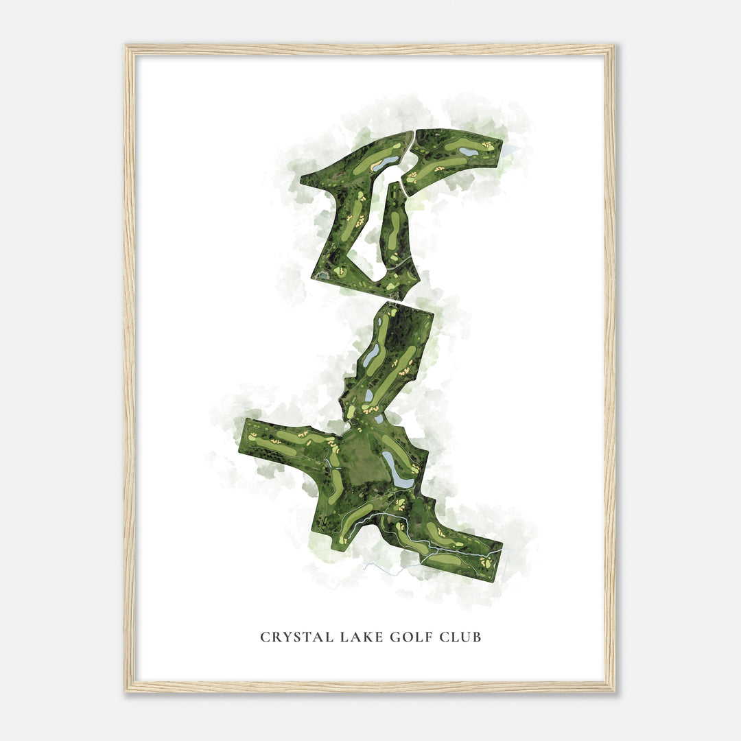 Print of Crystal Lake Golf Club Classic Map