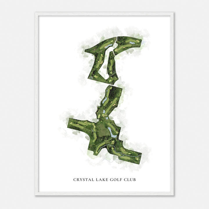 Print of Crystal Lake Golf Club Classic Map