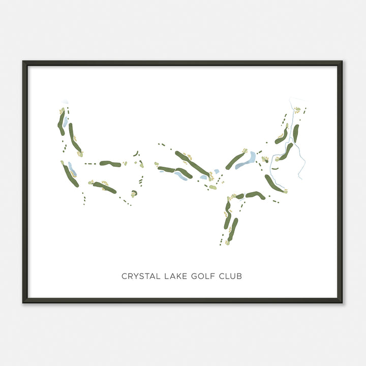 Print of Crystal Lake Golf Club Modern Map