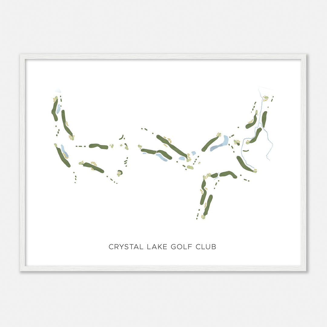 Print of Crystal Lake Golf Club Modern Map