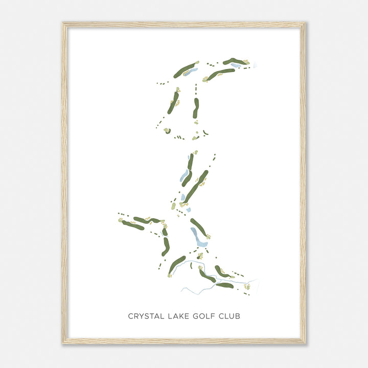 Print of Crystal Lake Golf Club Modern Map