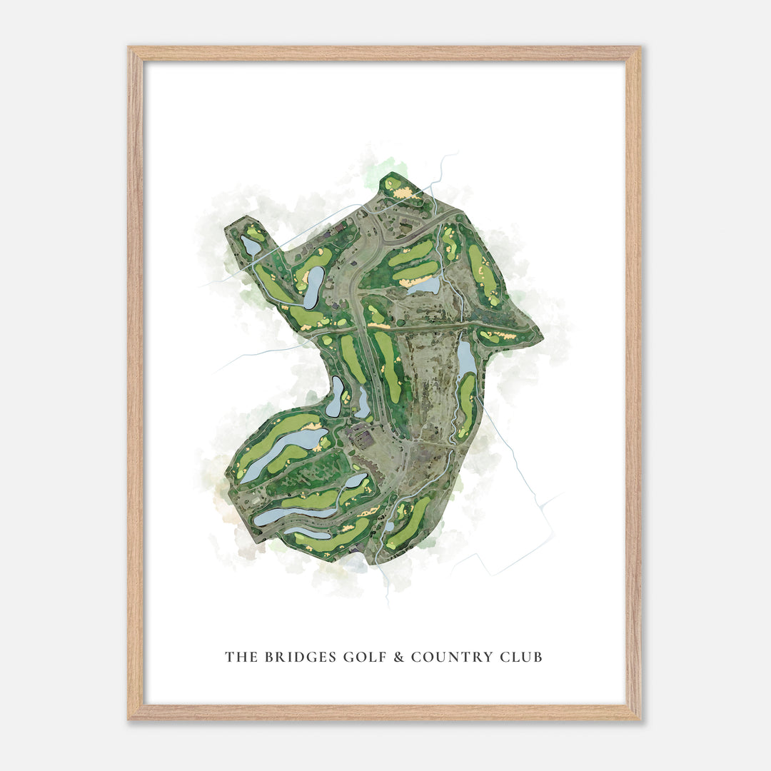 Print of The Bridges Golf &amp; Country Club Classic Map