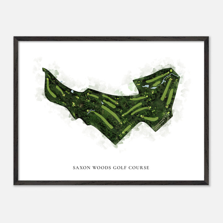 Print of Saxon Woods Golf Course Classic Map
