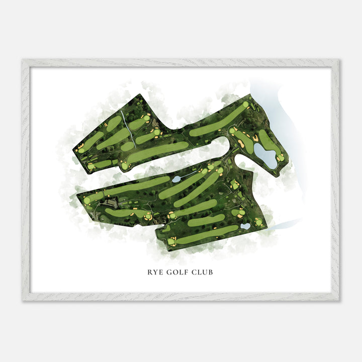 Print of Rye Golf Club Classic Map