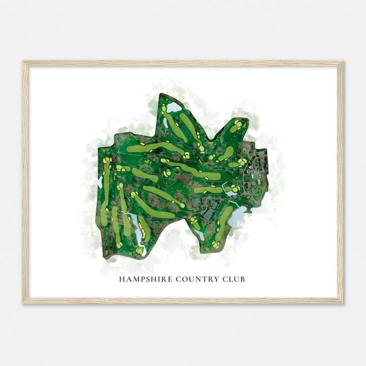 Print of Hampshire Country Club Classic Map