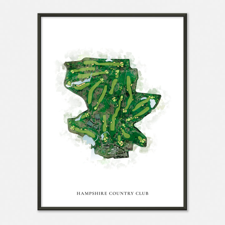 Print of Hampshire Country Club Classic Map
