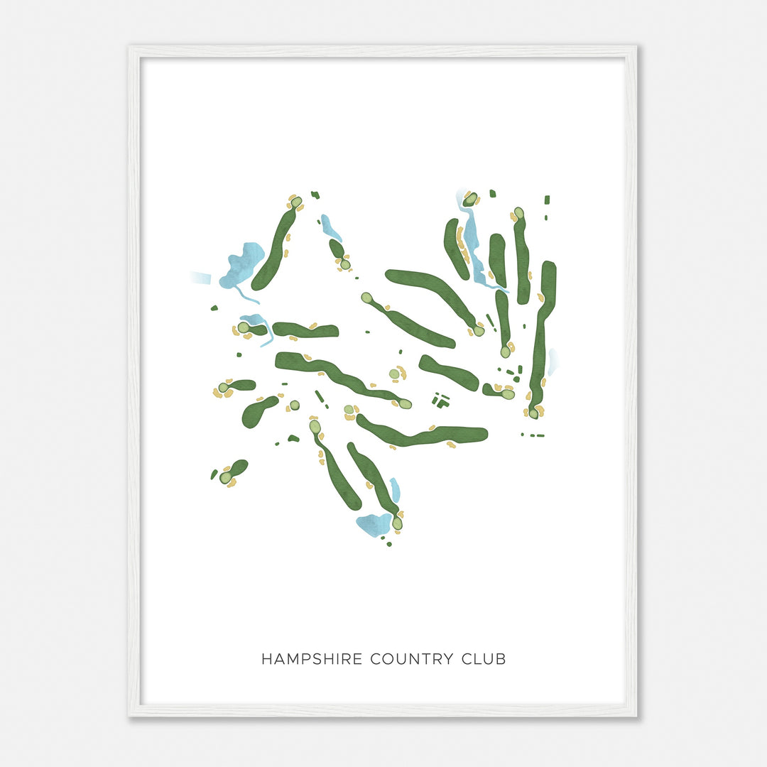 Print of Hampshire Country Club Modern Map