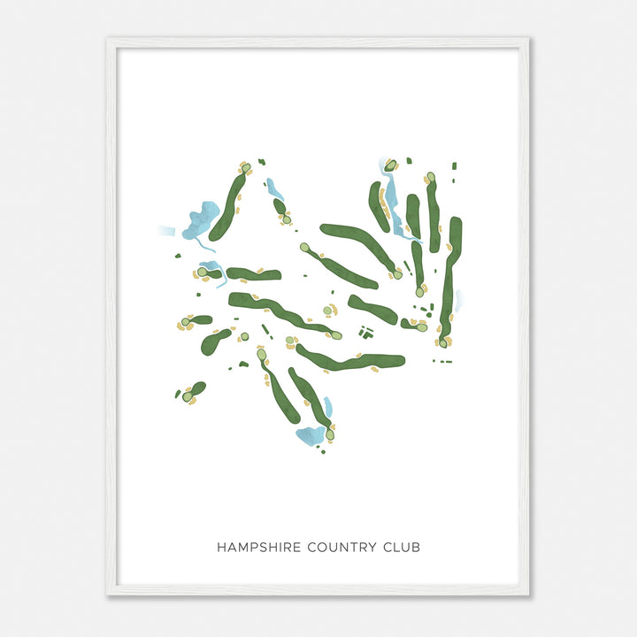 Print of Hampshire Country Club Modern Map