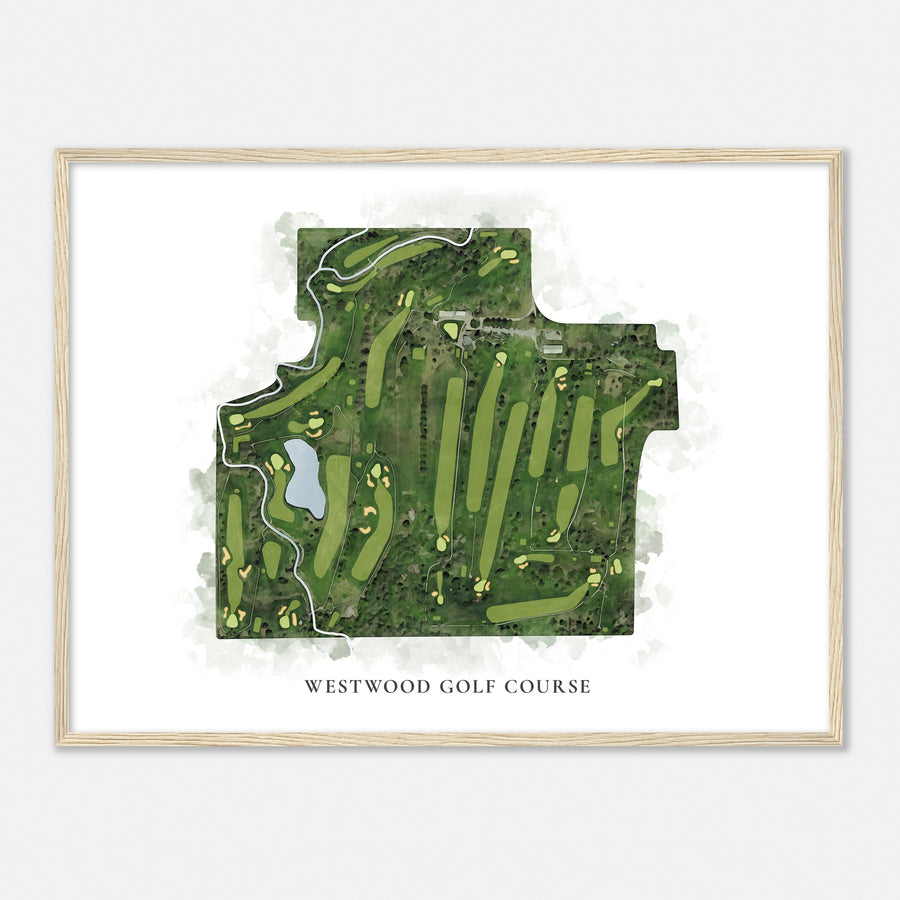 Print of Westwood Golf Course Classic Map