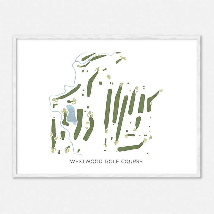 Print of Westwood Golf Course Modern Map