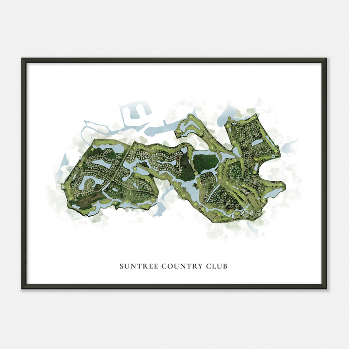 Print of Suntree Country Club Classic Map