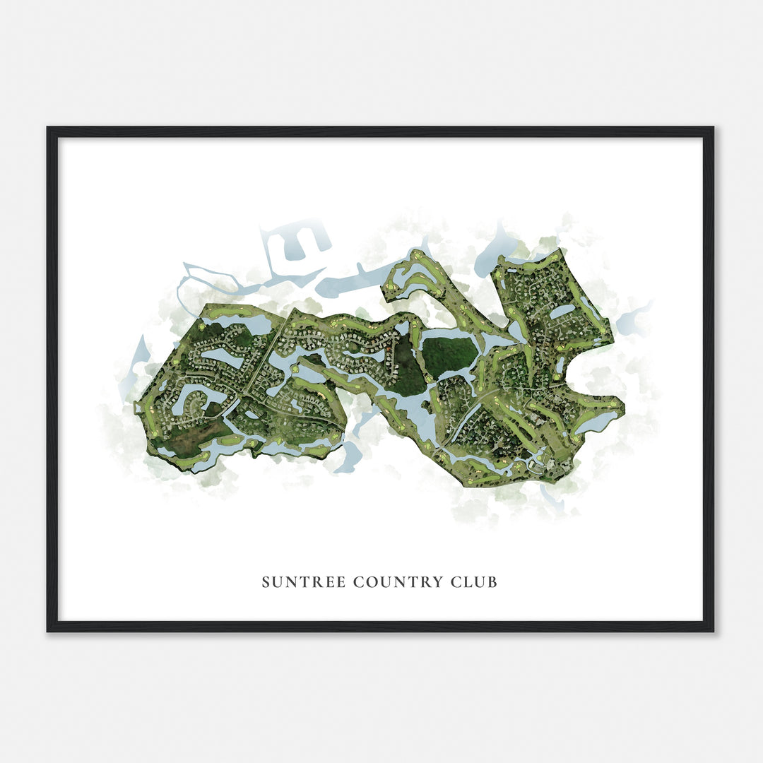 Print of Suntree Country Club Classic Map