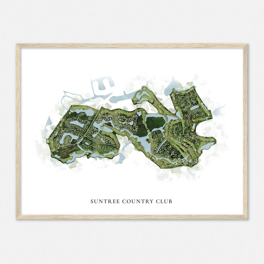 Print of Suntree Country Club Classic Map