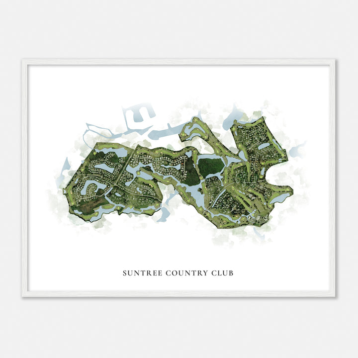 Print of Suntree Country Club Classic Map