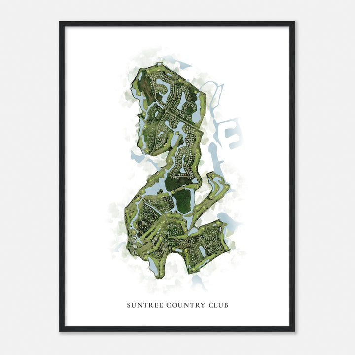Print of Suntree Country Club Classic Map