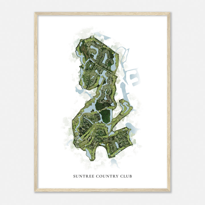 Print of Suntree Country Club Classic Map