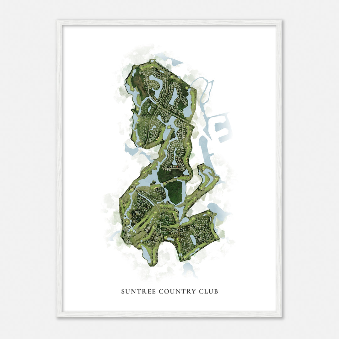 Print of Suntree Country Club Classic Map