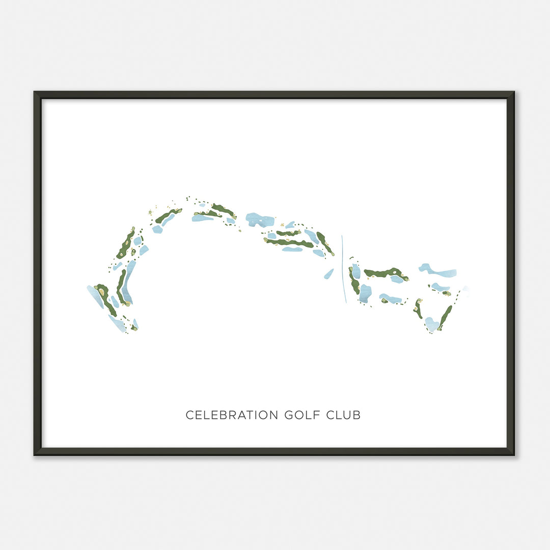 Print of Celebration Golf Club Modern Map