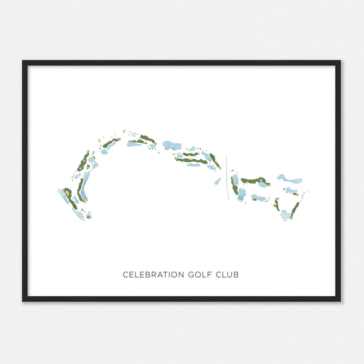 Print of Celebration Golf Club Modern Map