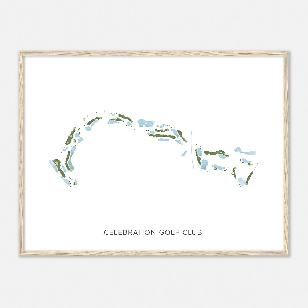 Print of Celebration Golf Club Modern Map