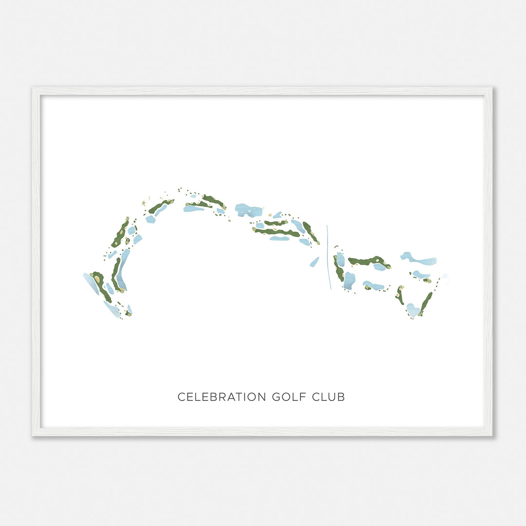 Print of Celebration Golf Club Modern Map